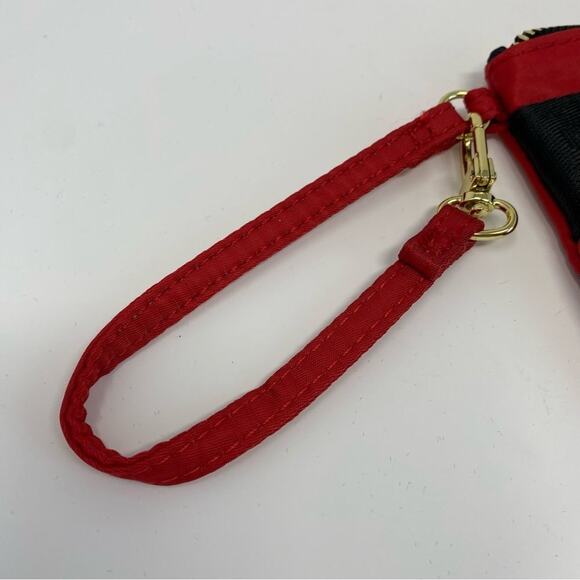 Steve Madden Red Zipper Pouch Wristlet - Picture 3 of 7